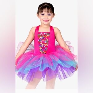 Pink dance costumes